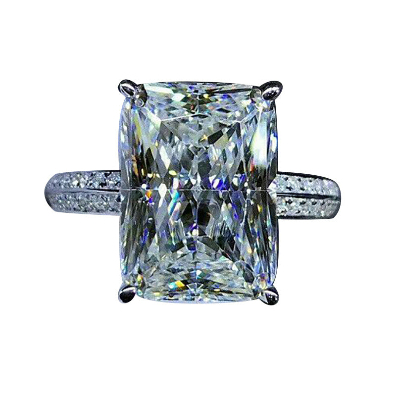 Explosive new style set with oversized zircon rings, simple women's rings, gifts, and accessories